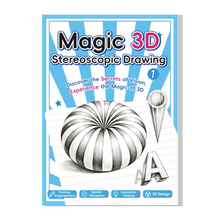 انگریزی ایڈیشن 3D سٹیریوسکوپک ڈرائنگ بک